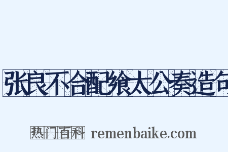 张良不合配飨太公奏造句是什么意思的图片